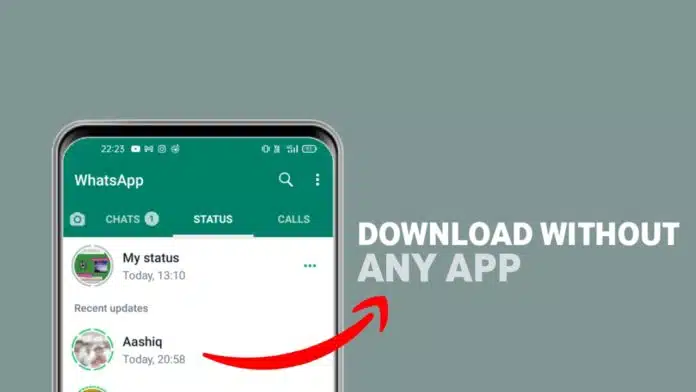 How to download WhatsApp status on mobile without any application? How to download WhatsApp status on mobile without any application?